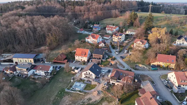 Nordhälfte des Dorfes