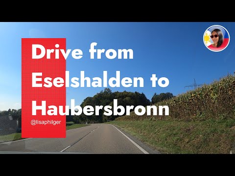 Drive from Eselshalden to Haubersbronn South Germany